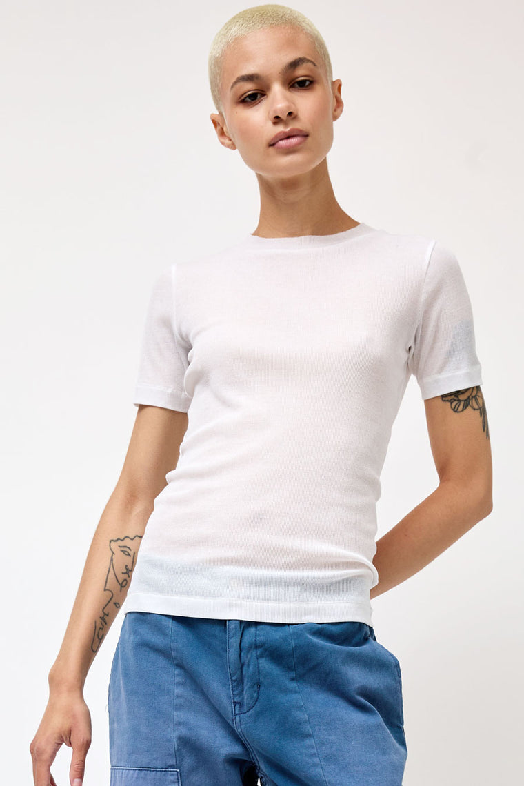 B Sides Vivien Tee in White