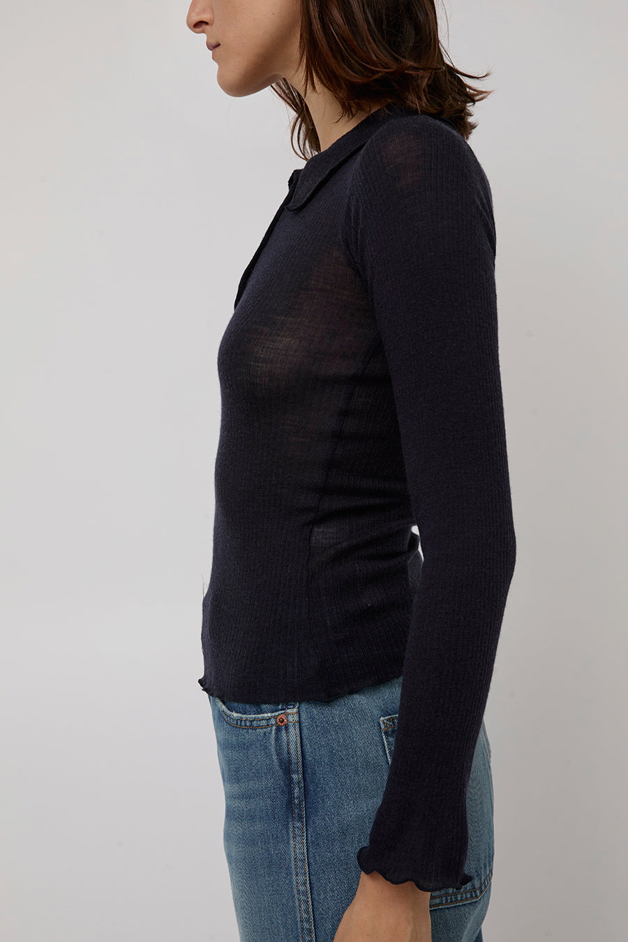 Baserage Dual Long Sleeve Tee in Murano Navy