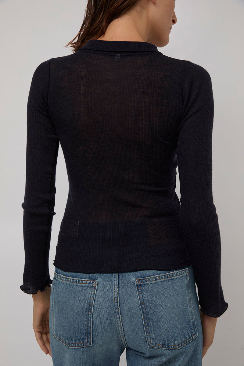 Baserage Dual Long Sleeve Tee in Murano Navy