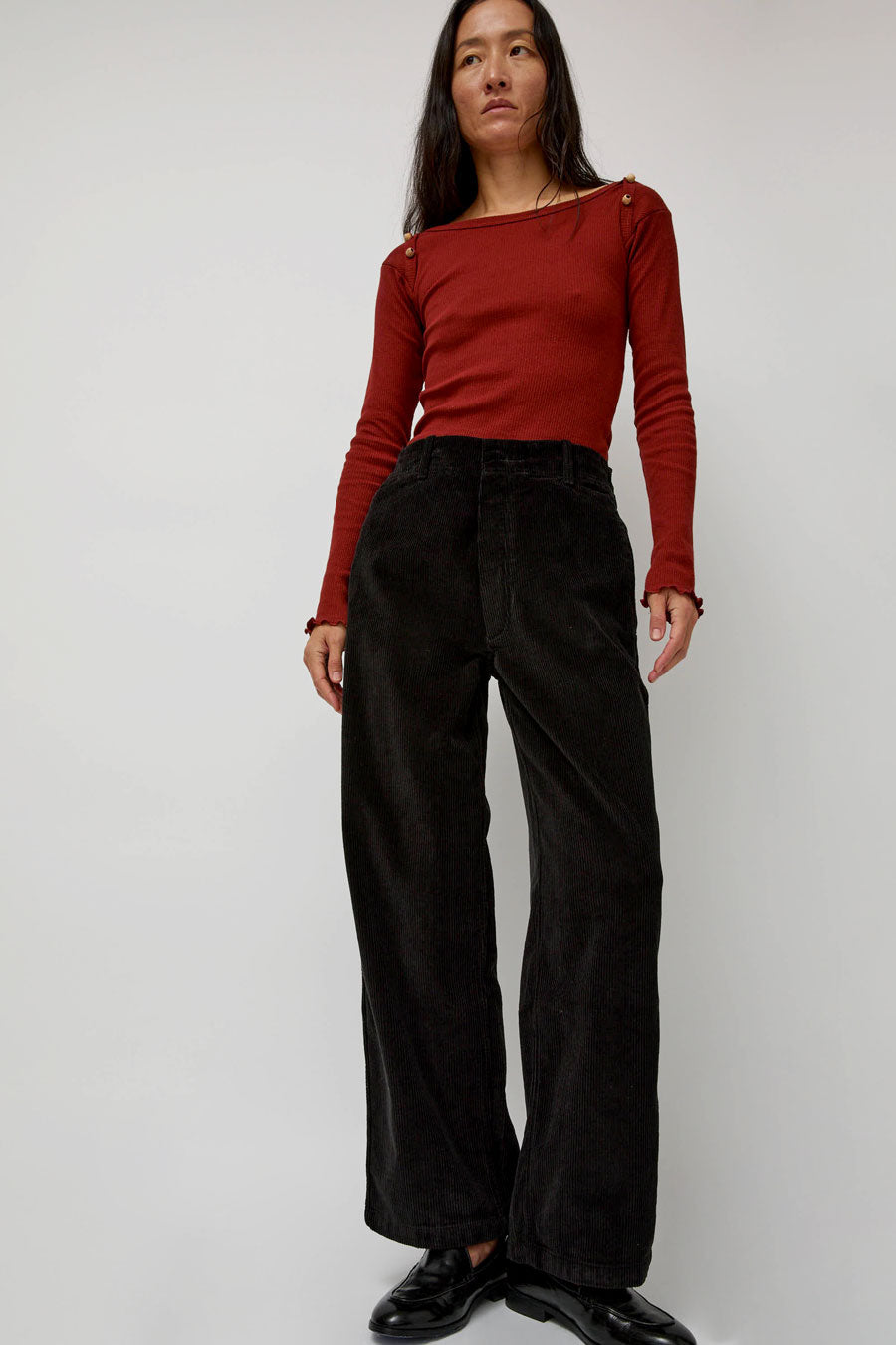 Baserange Altru Pants in Black Corduroy