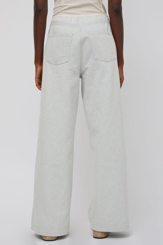 Baserange Arthur Pants in Ecru Denim