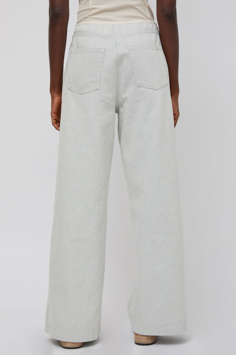 Baserange Arthur Pants in Ecru Denim