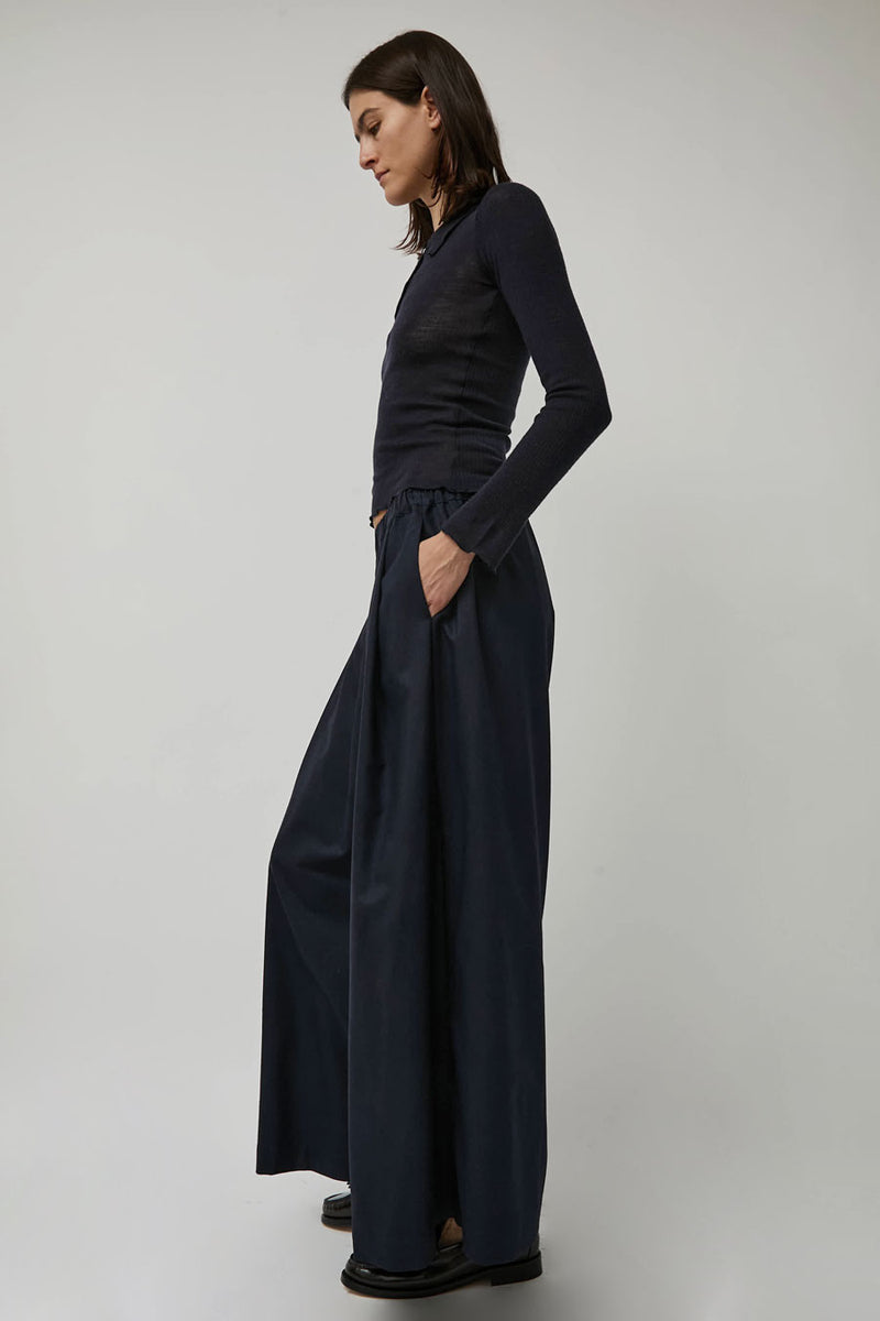 Baserange Avi Pants in Darma Navy