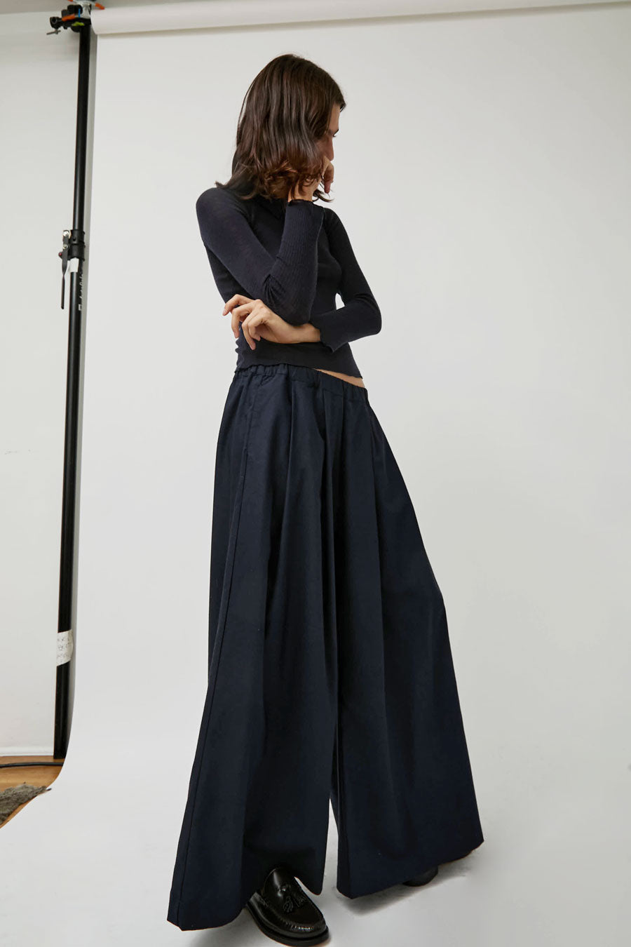 Baserange Avi Pants in Darma Navy