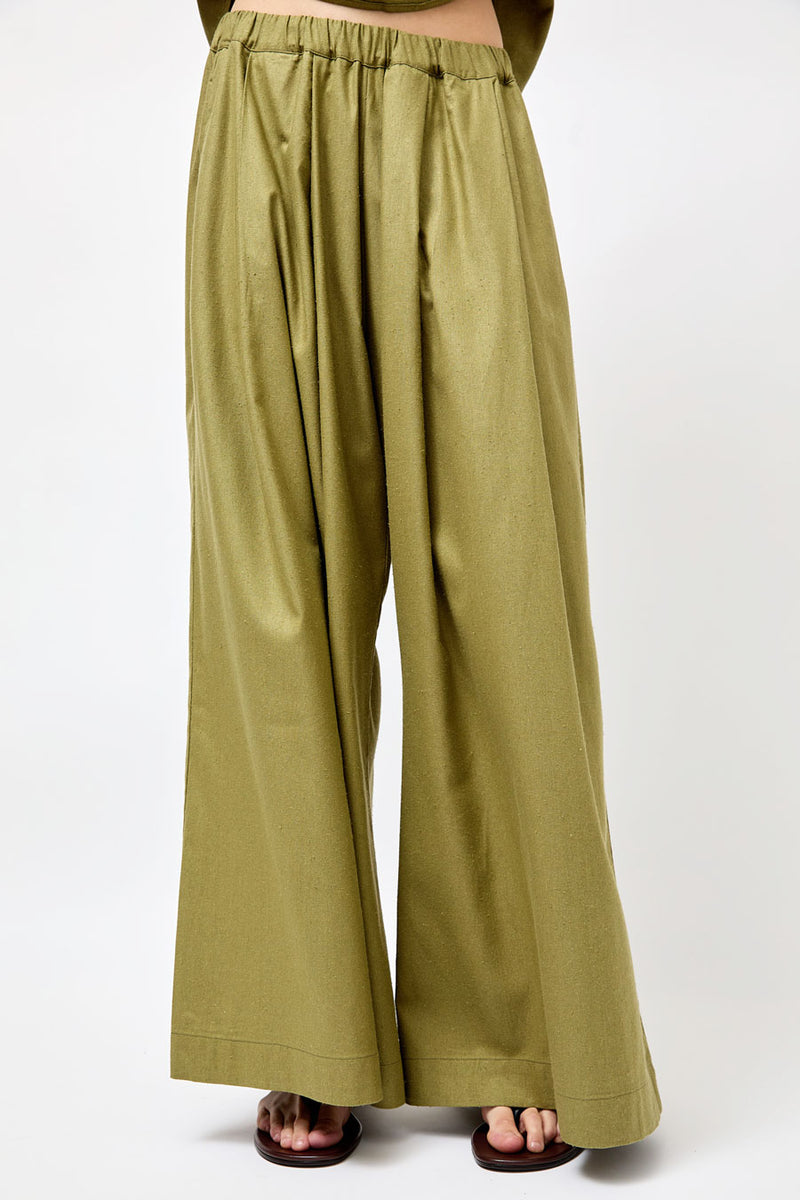 Baserange Avi Pants in Lua Green