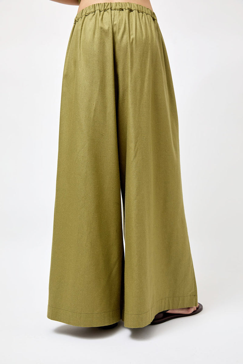 Baserange Avi Pants in Lua Green