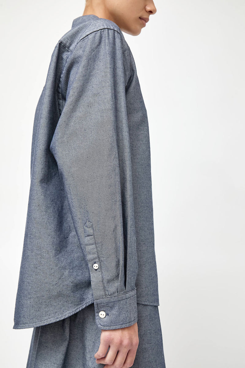 Baserange Bent Shirt in Dark Denim
