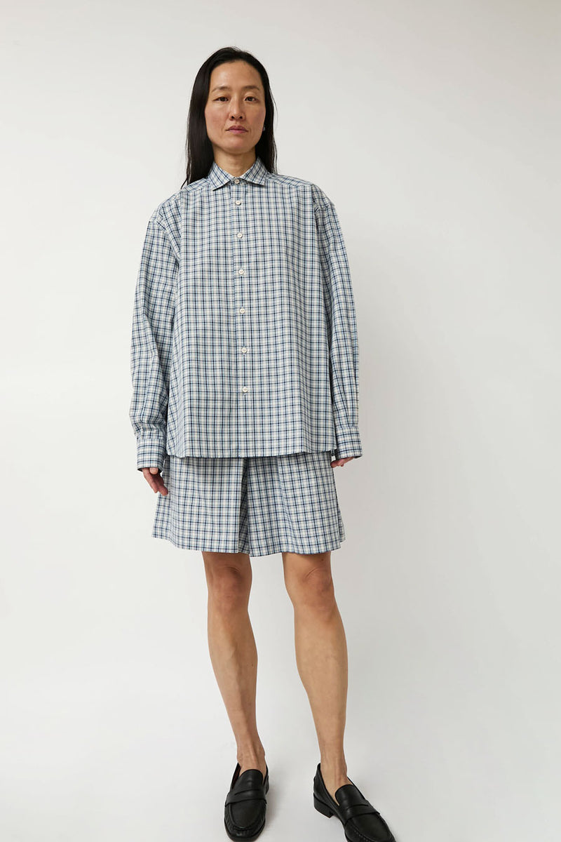 Baserange Claude Shirt in Blue Check