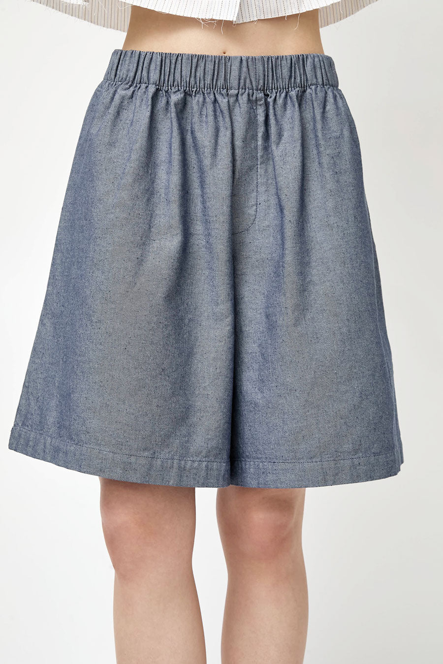 Baserange Claude Shorts in Dark Denim