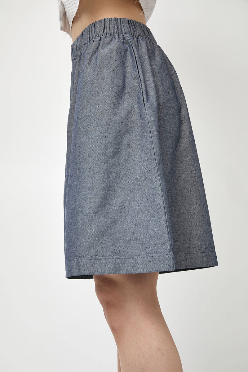 Baserange Claude Shorts in Dark Denim