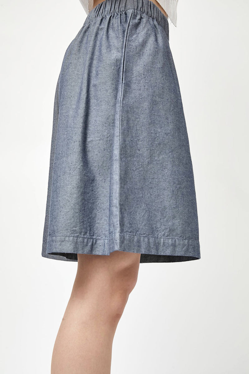 Baserange Claude Shorts in Dark Denim