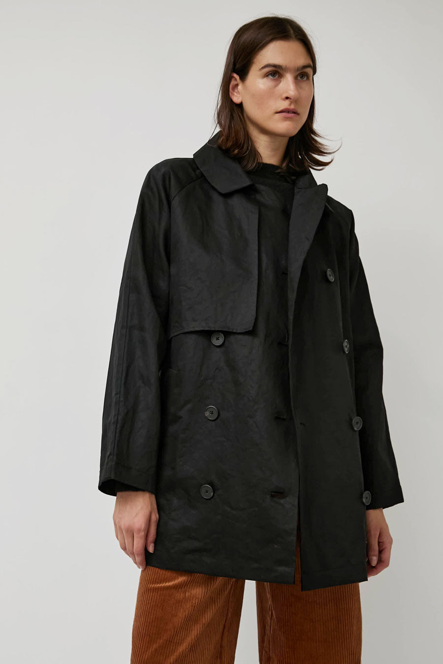 Baserange Clavo Coat in Black