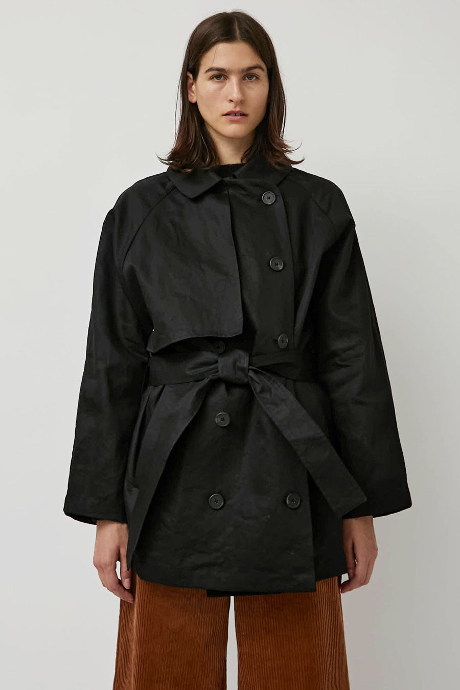 Baserange Clavo Coat in Black