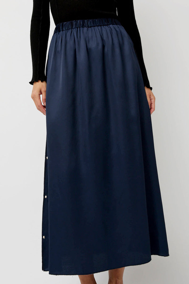 Baserange Clavo Skirt in Blue Black