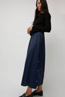 Baserange Clavo Skirt in Blue Black