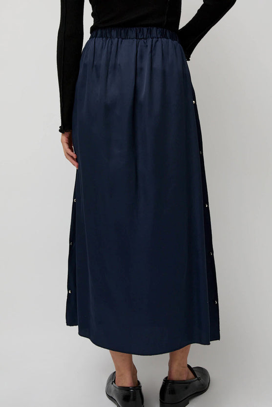 Baserange Clavo Skirt in Blue Black