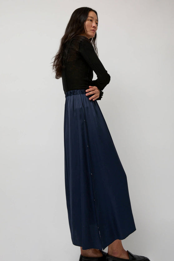 Baserange Clavo Skirt in Blue Black