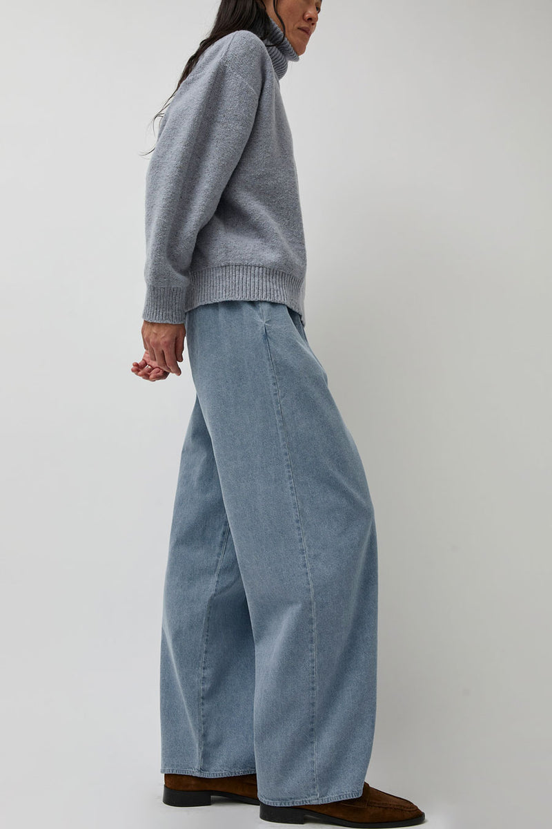 Baserange Cravat Pants in Light Blue Wash