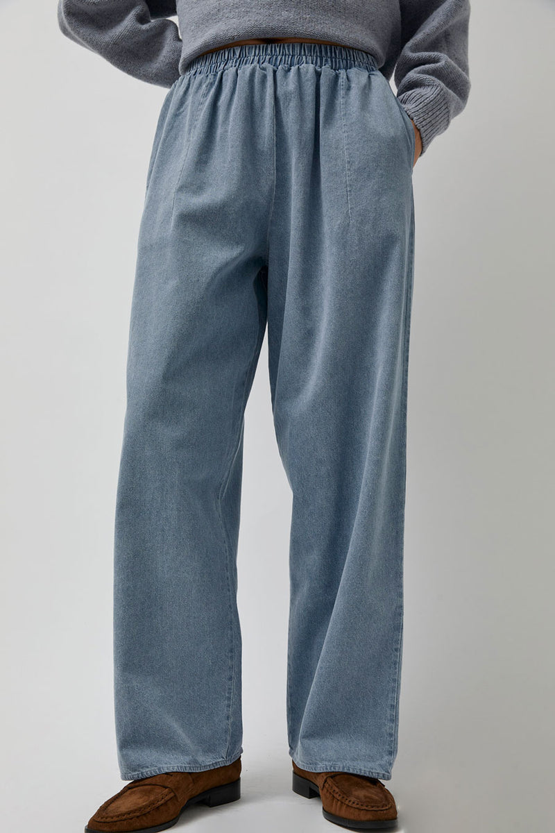 Baserange Cravat Pants in Light Blue Wash
