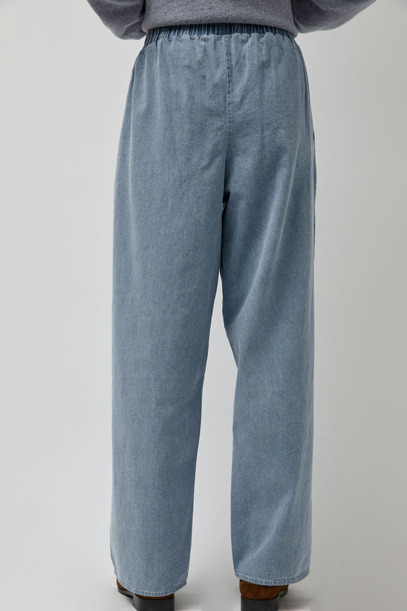 Baserange Cravat Pants in Light Blue Wash