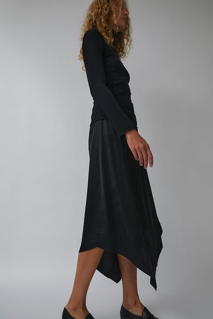 Baserange Cravat Skirt in Black