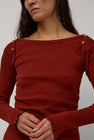 Baserange Disc Long Sleeve in Bine Red