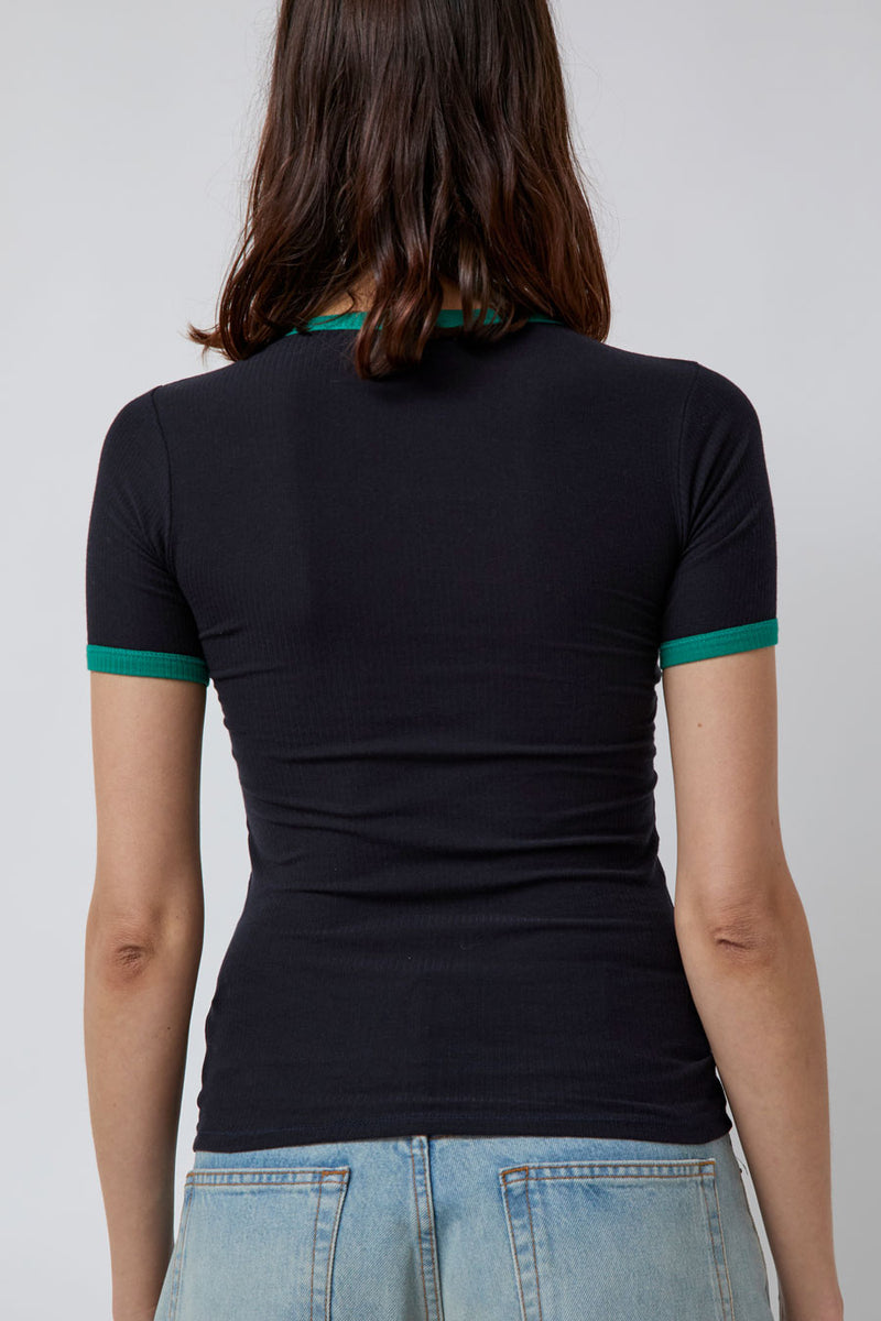 Baserange Drive Tee Shirt in Murano Navy