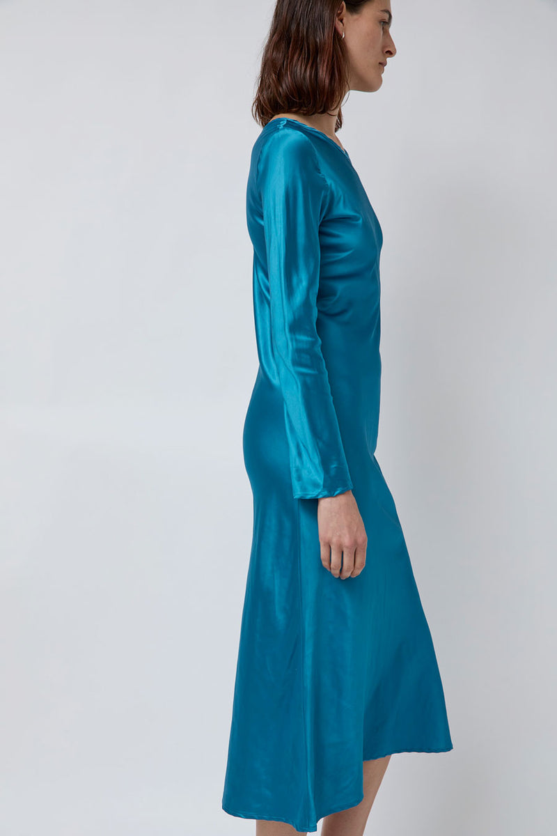 Baserange Dydine Long Sleeve Dress in Ora Blue