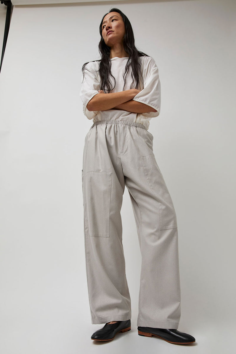Baserange Gren Pants in Prun Grey