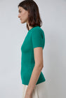 Baserange Heart Tee Shirt in Mira Green