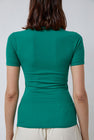 Baserange Heart Tee Shirt in Mira Green