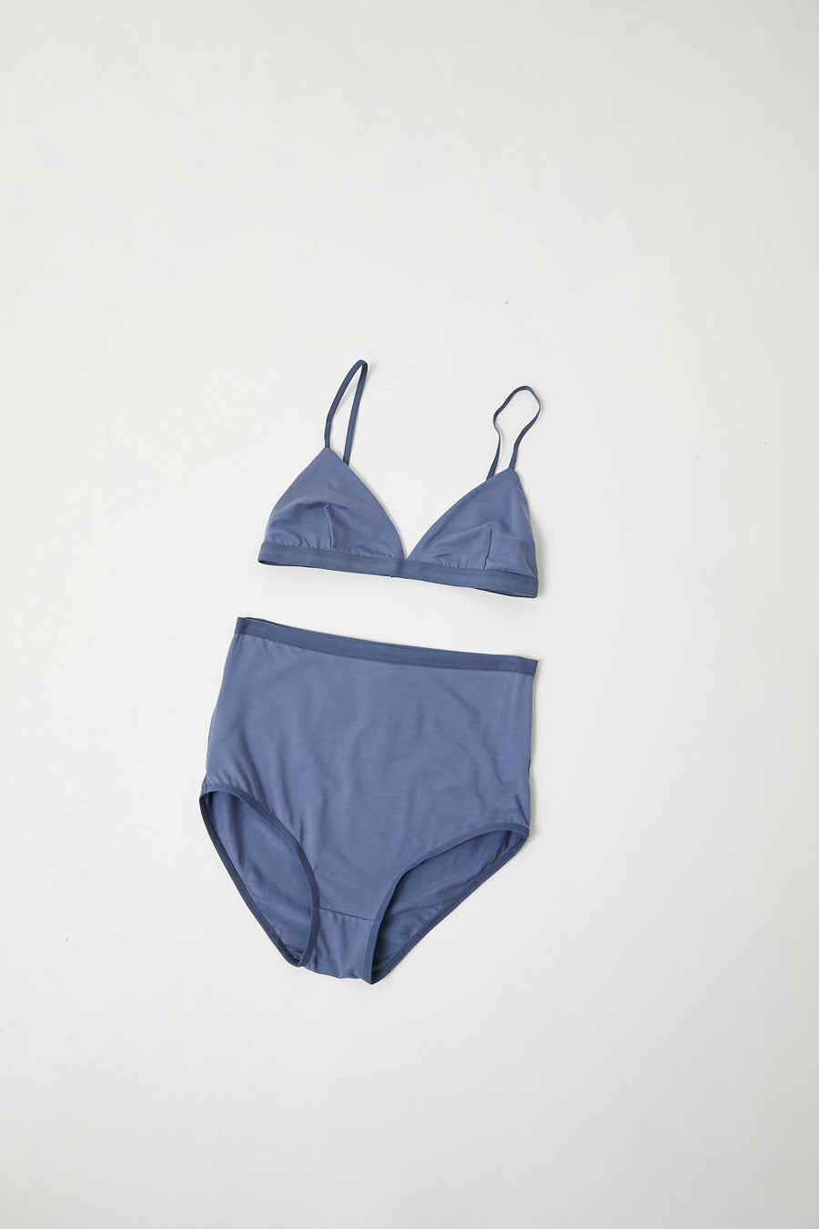 Baserange Highwaist Bell Pants in Koel Blue