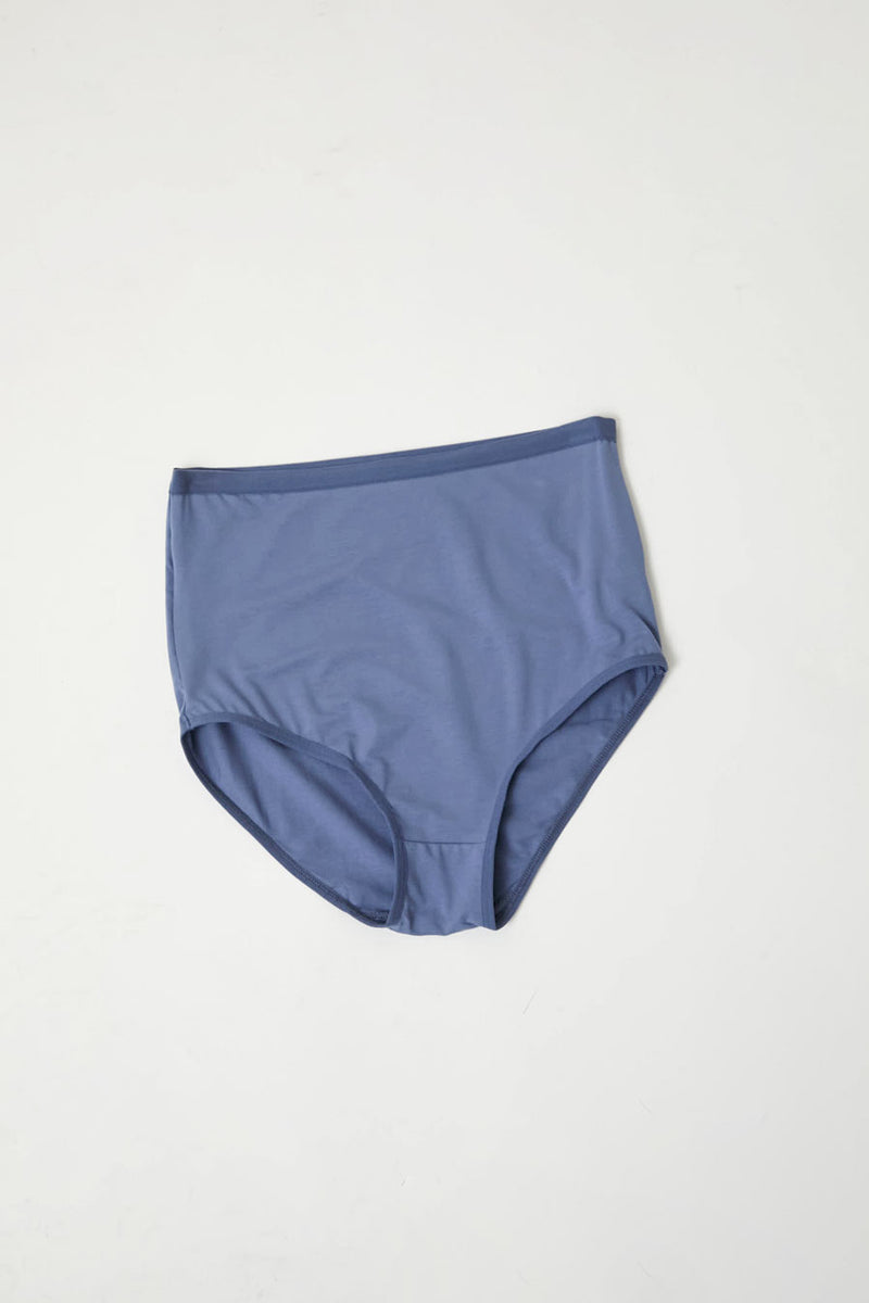 Baserange Highwaist Bell Pants in Koel Blue