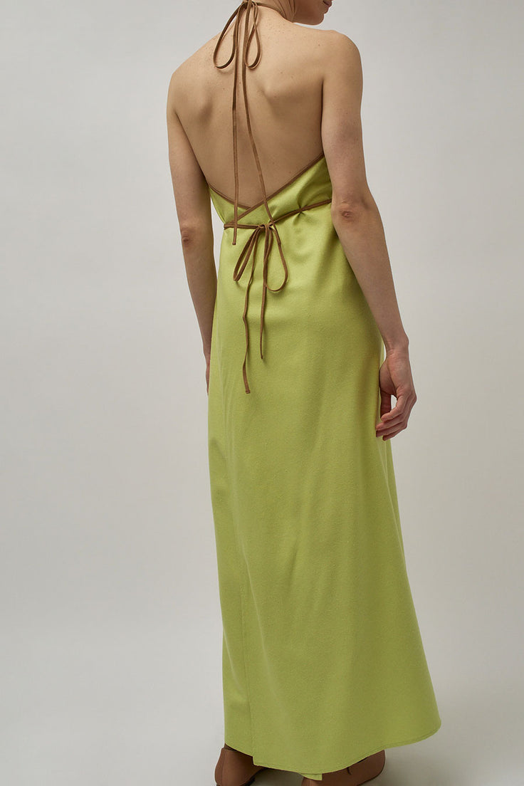 Baserange Ligo Dress in Lime