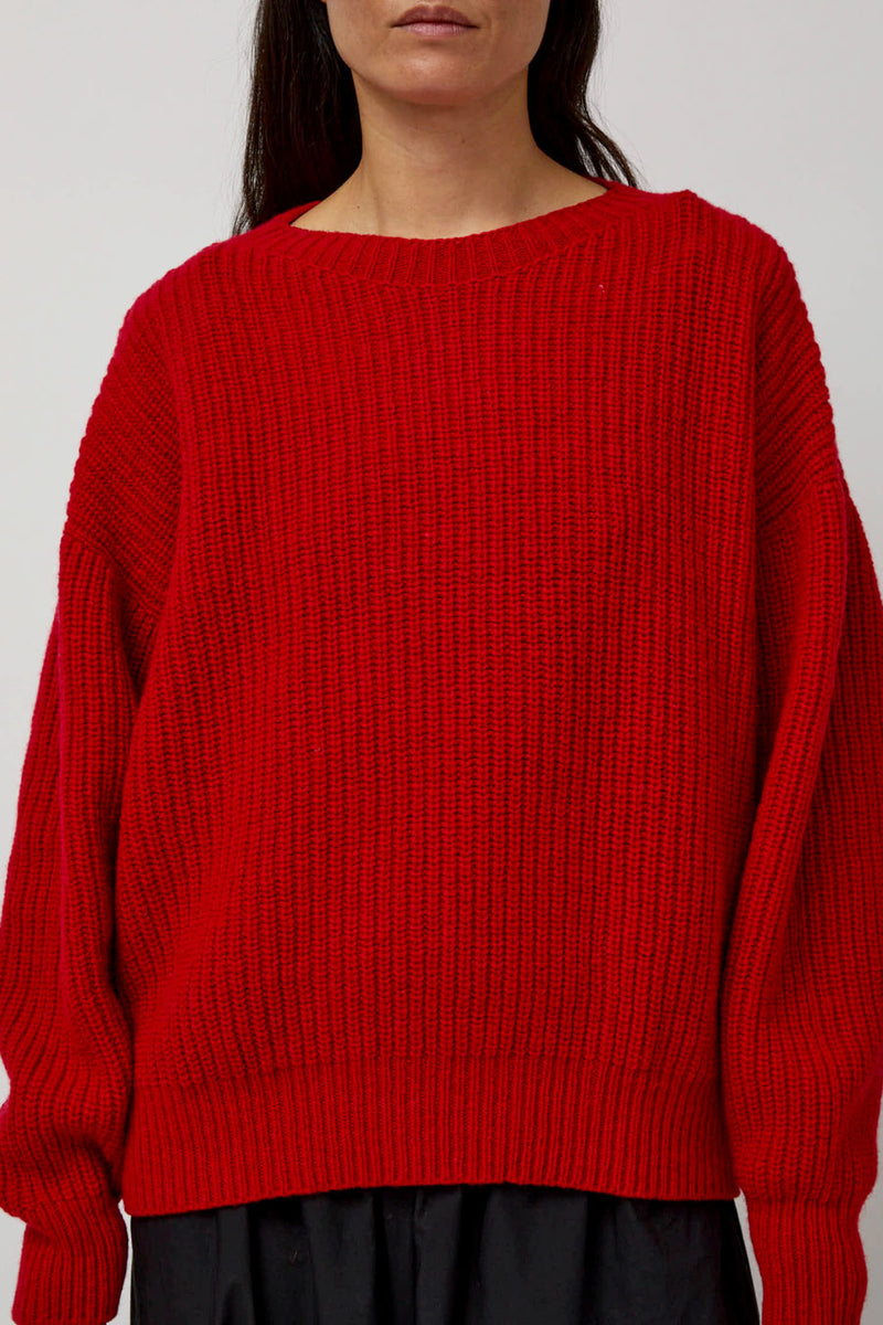 Baserange Mea Pullover in Red