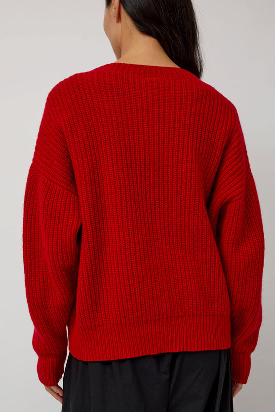 Baserange Mea Pullover in Red