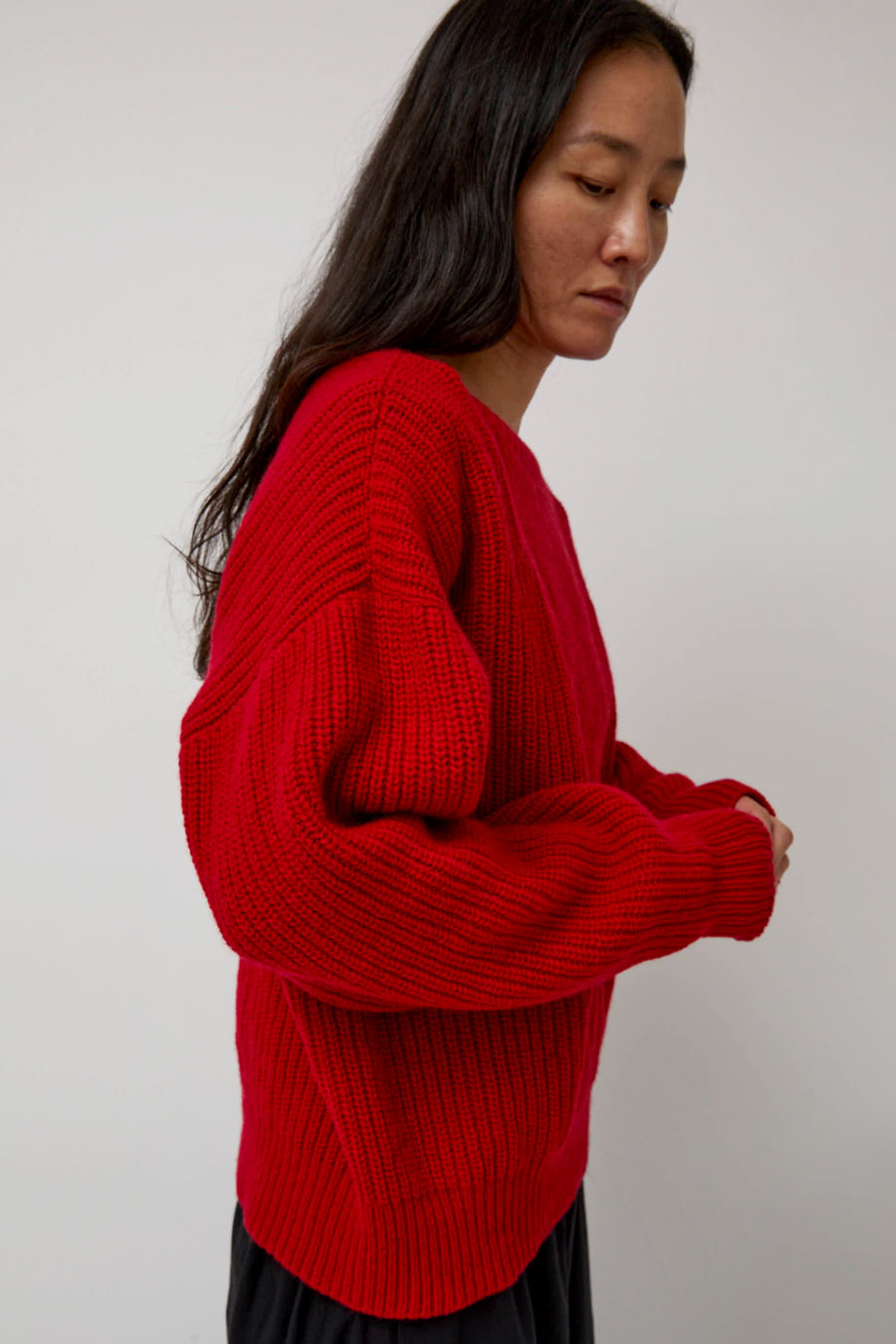 Baserange Mea Pullover in Red