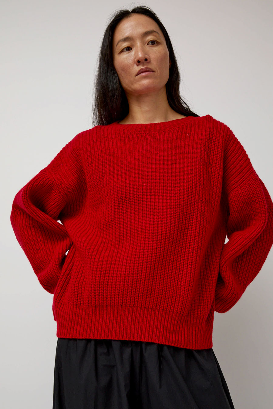 Baserange Mea Pullover in Red