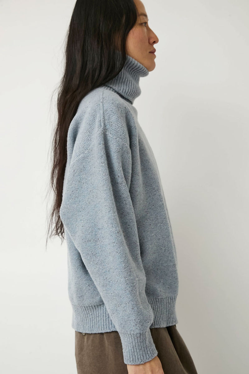 Baserange Mea Turtleneck in Ocean