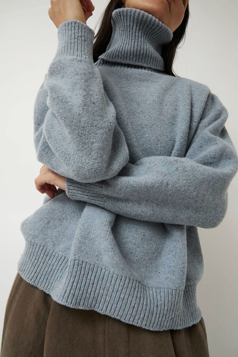 Baserange Mea Turtleneck in Ocean