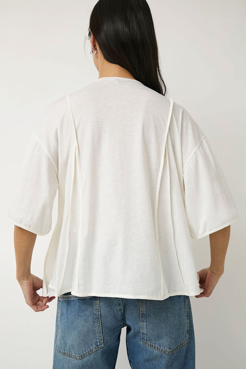 Baserange Mul Tee Shirt in Off White