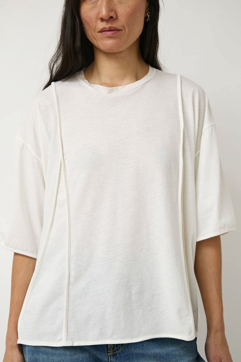Baserange Mul Tee Shirt in Off White