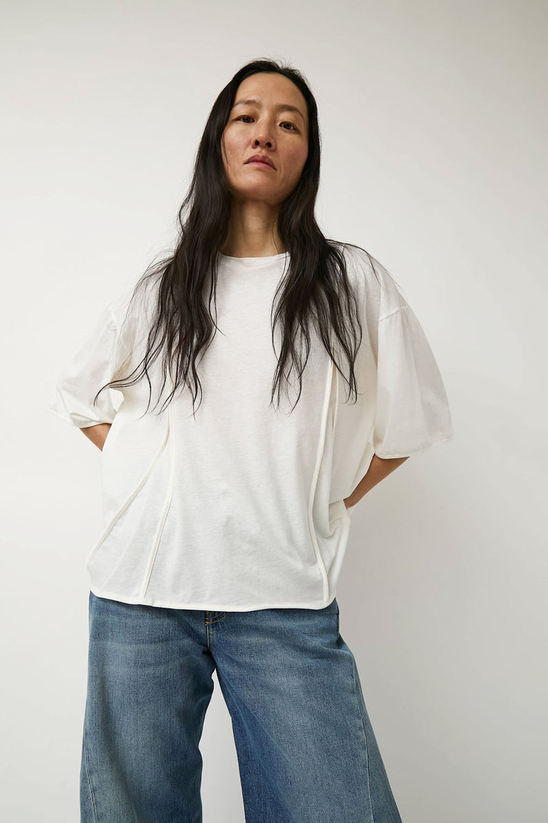 Baserange Mul Tee Shirt in Off White