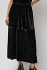 Baserange Olin Skirt in Black Velvet