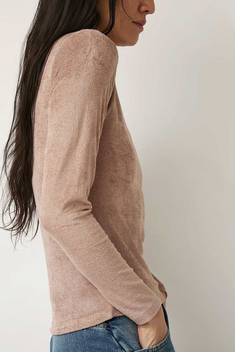 Baserange Omo Long Sleeve Tee in Alba Brown