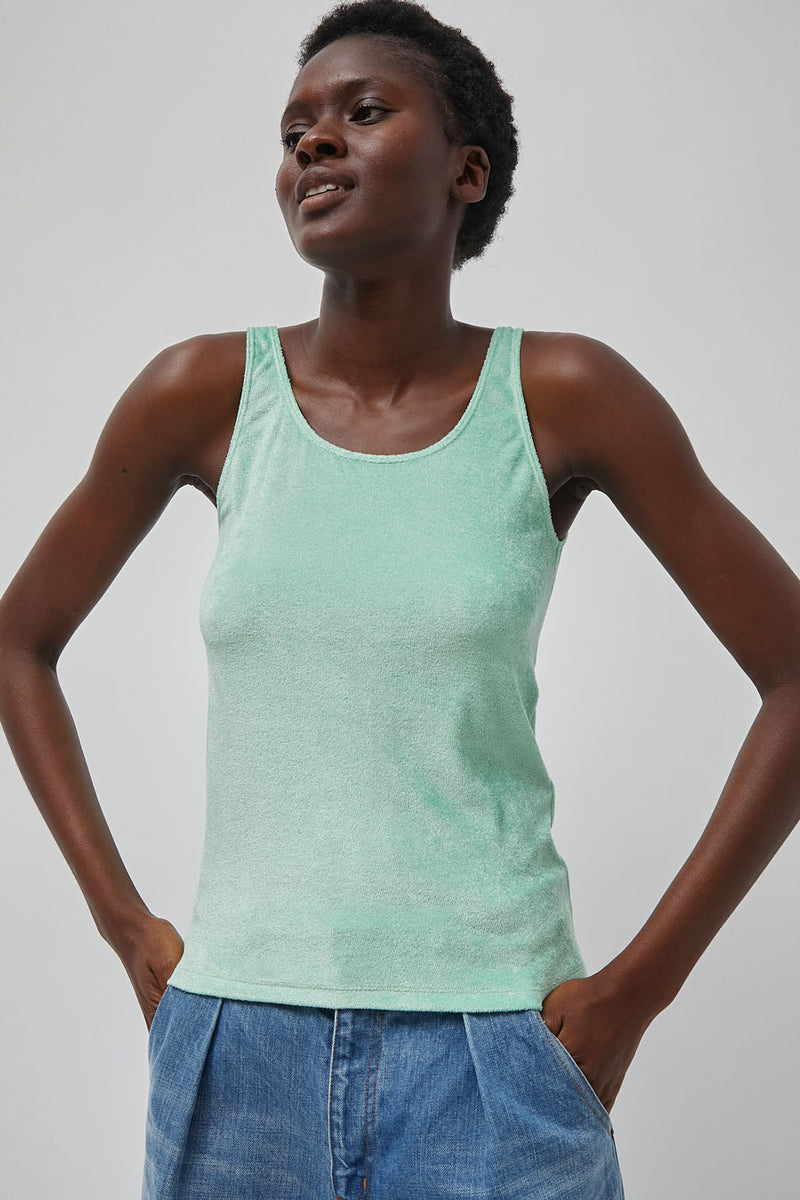 Baserange Omo Tank in Telu Green