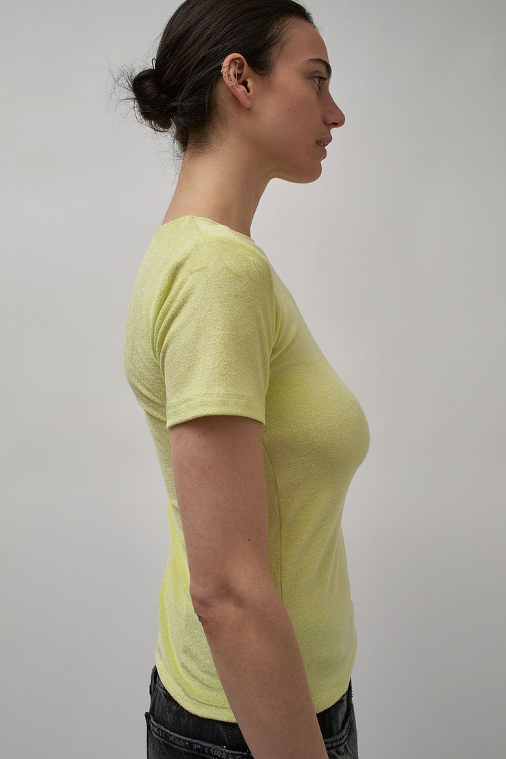 Baserange Omo Tee in Lime