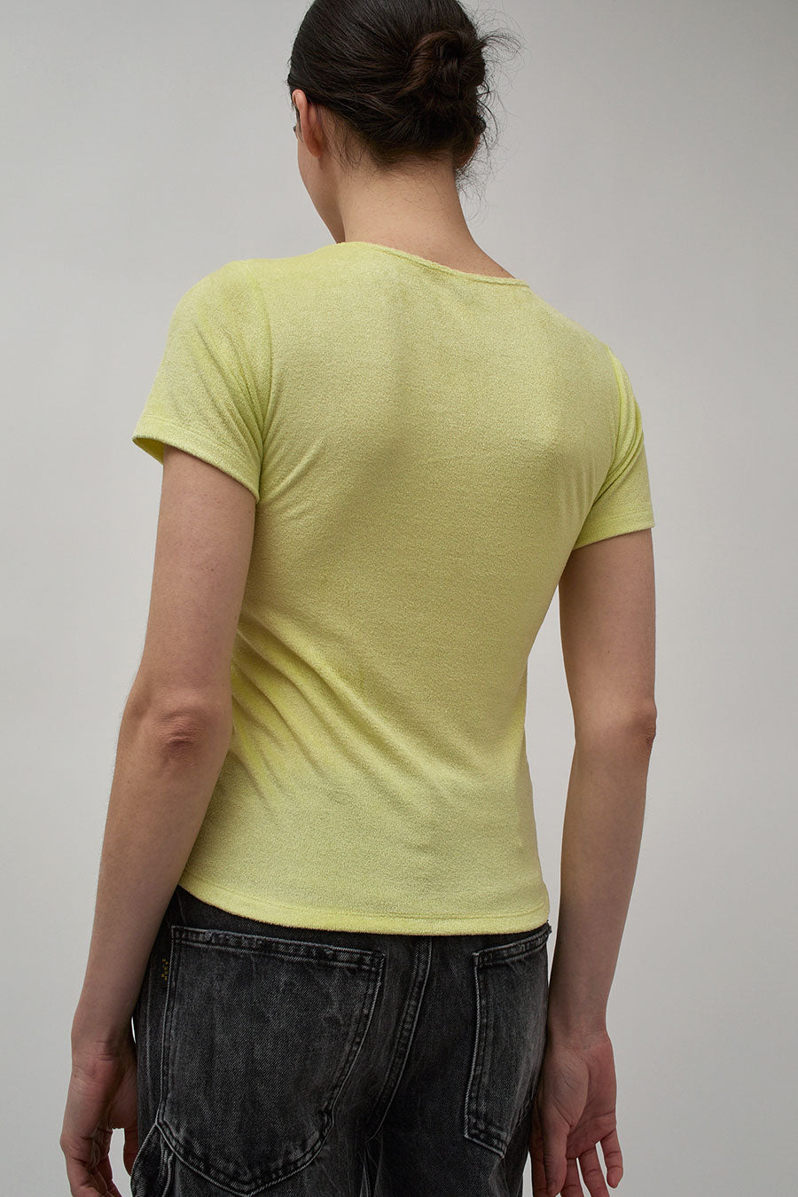 Baserange Omo Tee in Lime