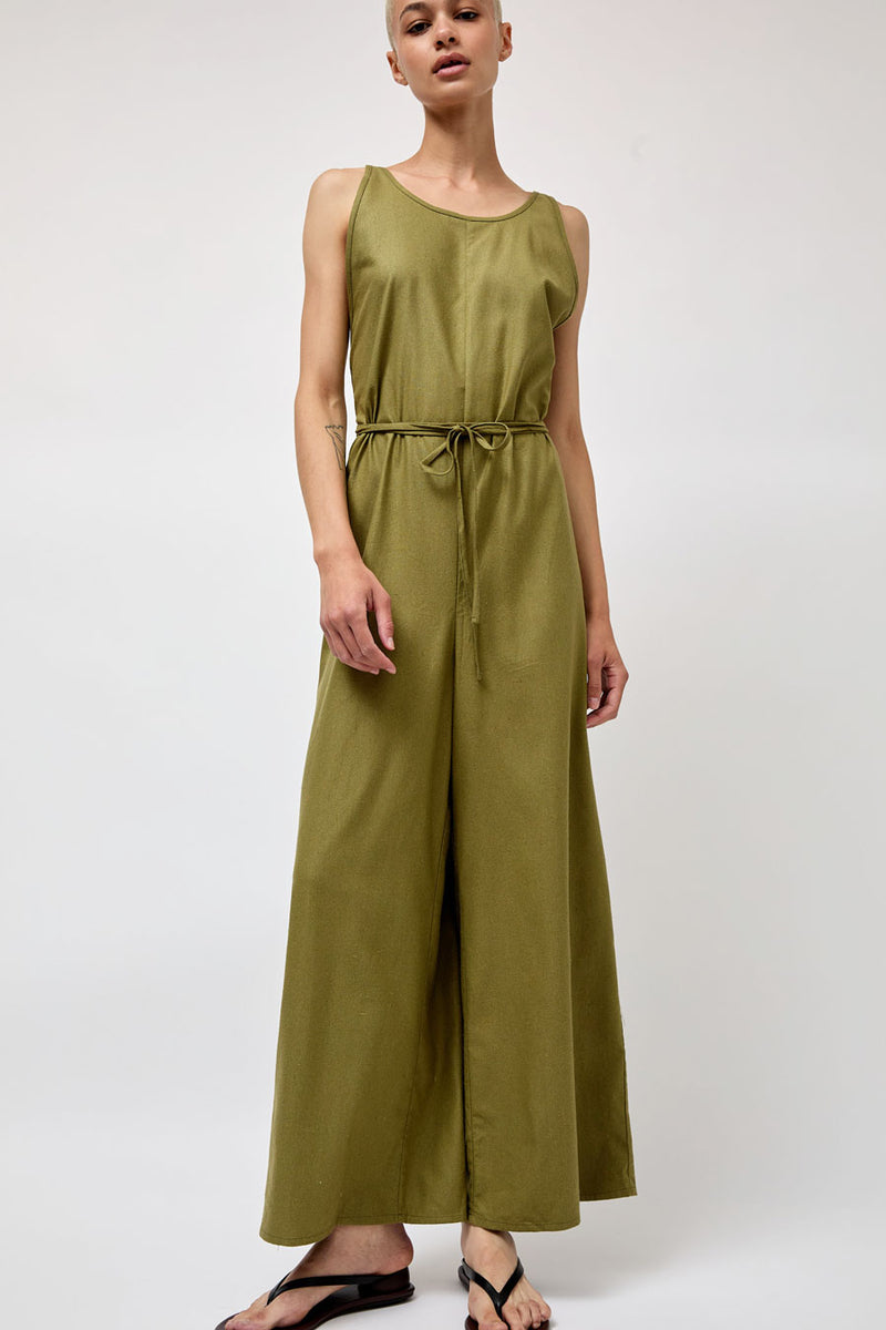 Baserange Otay Jumpsuit in Lua Green