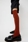 Baserange Overknee Socks in Angle Burgundy and Rust